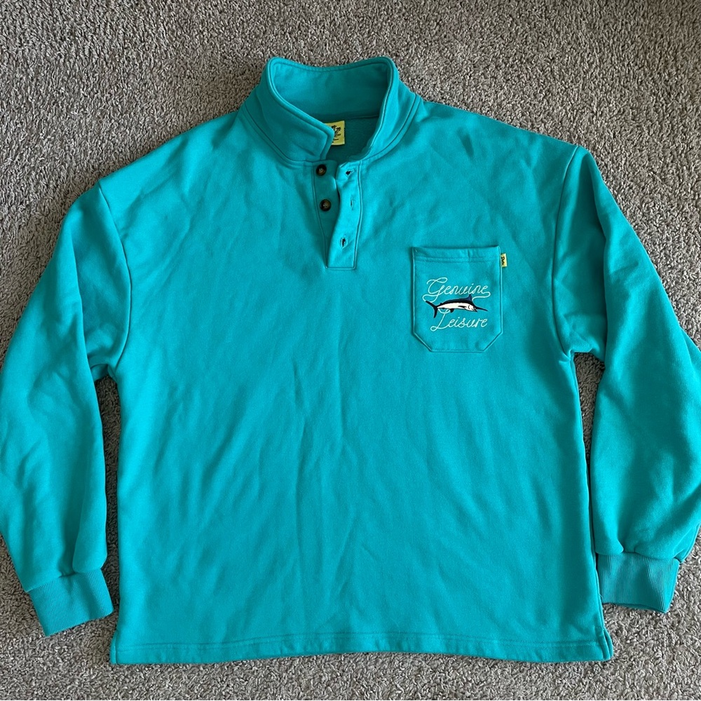 Duvin Genuine Leisure Half Button Sword Fish Pullover Sweater
